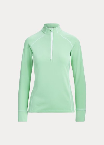 Pullover Ralph Lauren Mujer Verde Menta Verdes - Half-Zip Golf - BZYAF4675